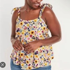 Old Navy Tie Shoulder Tank Top Size XXL